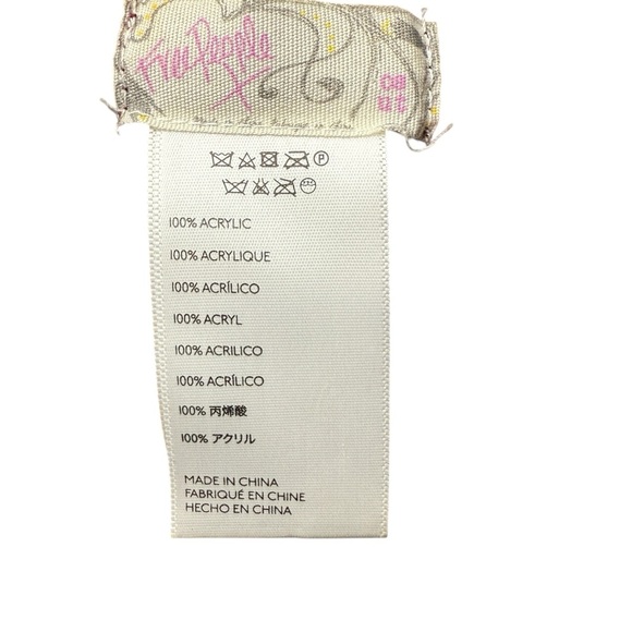 Free People Scarf Womens Fringed Shawl Wrap Comfy Cozy Burgundy Christmas Winter - Picture 3 of 8